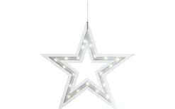 Markslojd Kville Batteridriven Hängande Stjärna 40cm Vit* Batteri Julpynt Inomhus