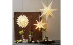 Visa Alla Julstjärnor|Julstjärnor Utan Sladd<Star Trading Lace Julstjärna 78cm Vit