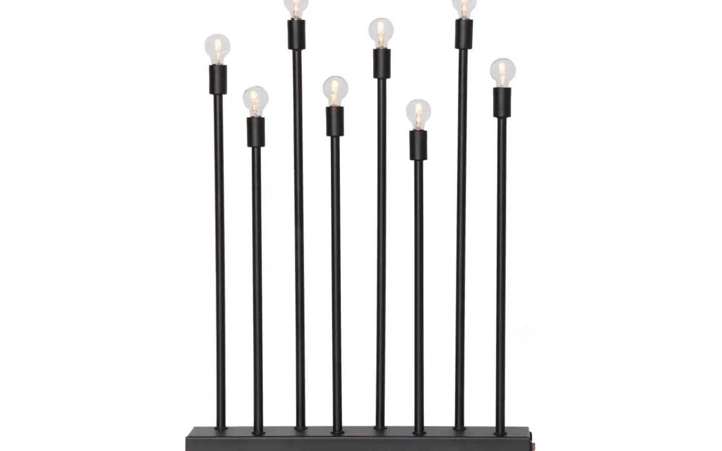 Star Trading Ladda Uppladdningsbar Adventsljusstake 40cm Svart* Batteridrivna Adventsljusstakar