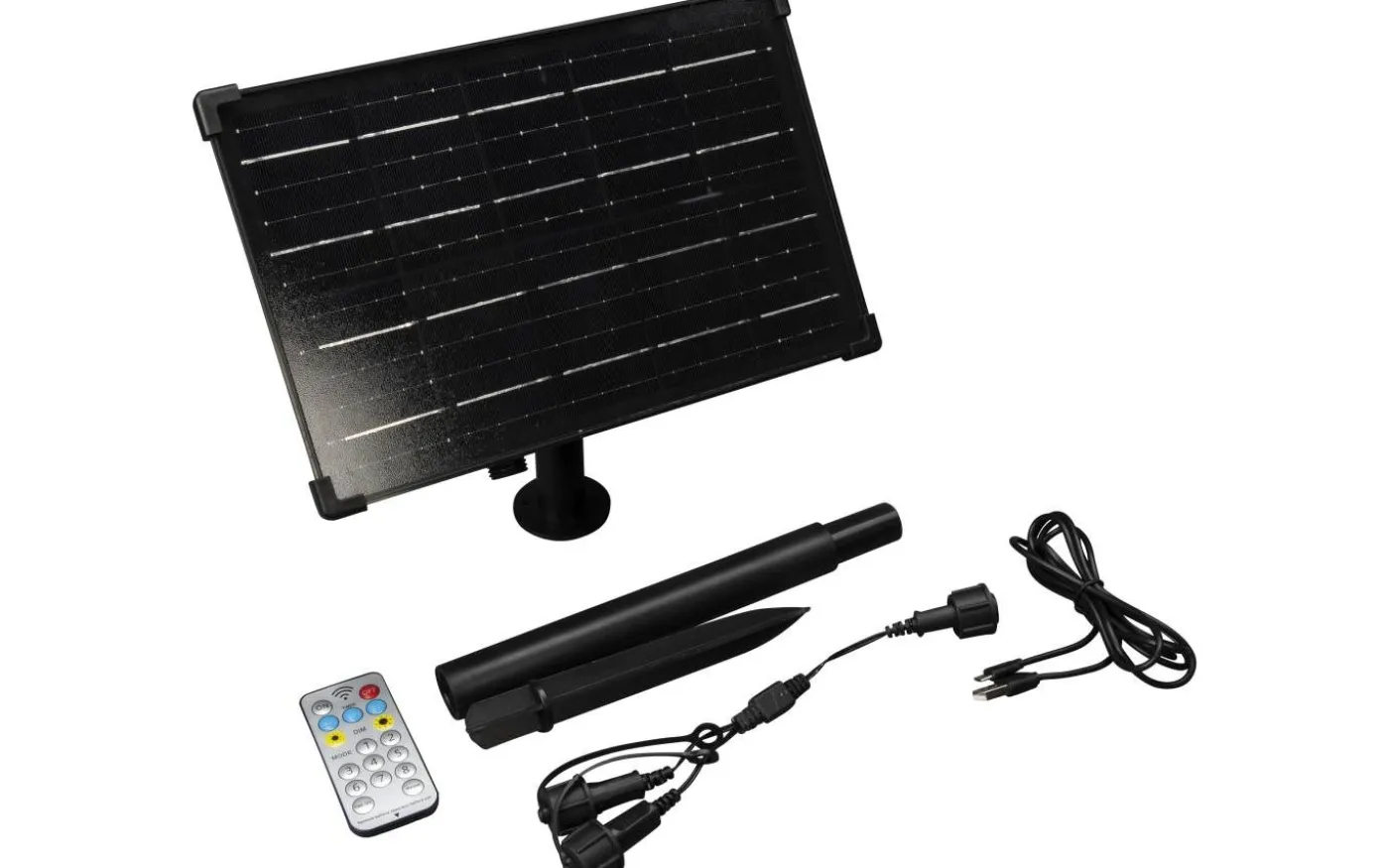 Laddbar Solpanel Large Sensor/timer/dimmer/Mulitfunkt 24-31V