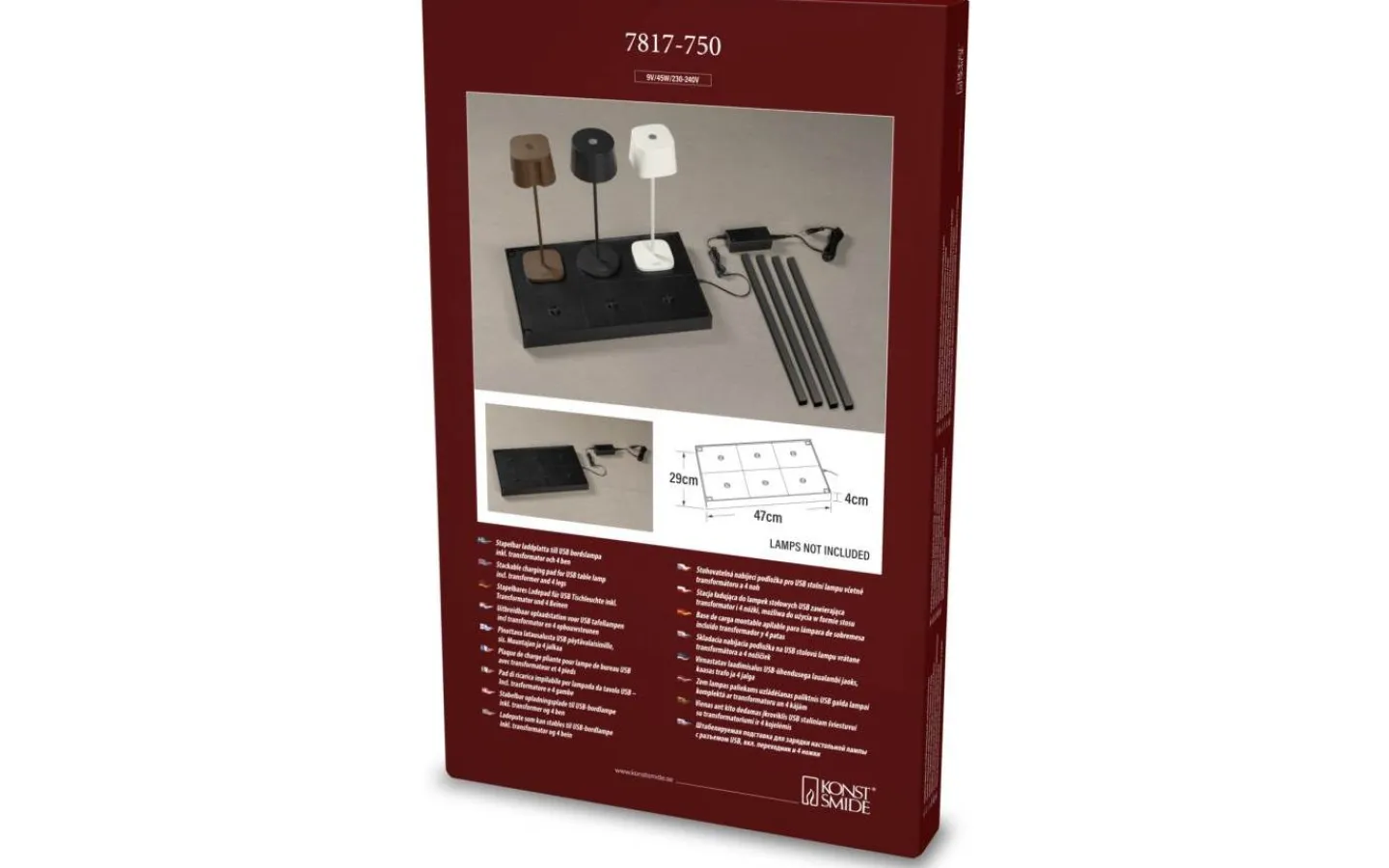 Konstsmide Laddplatta Till Uppladdningsbara Bordslampor* Uppladdningsbara Lampor Utomhus|Uppladdningsbara Lampor Utomhus