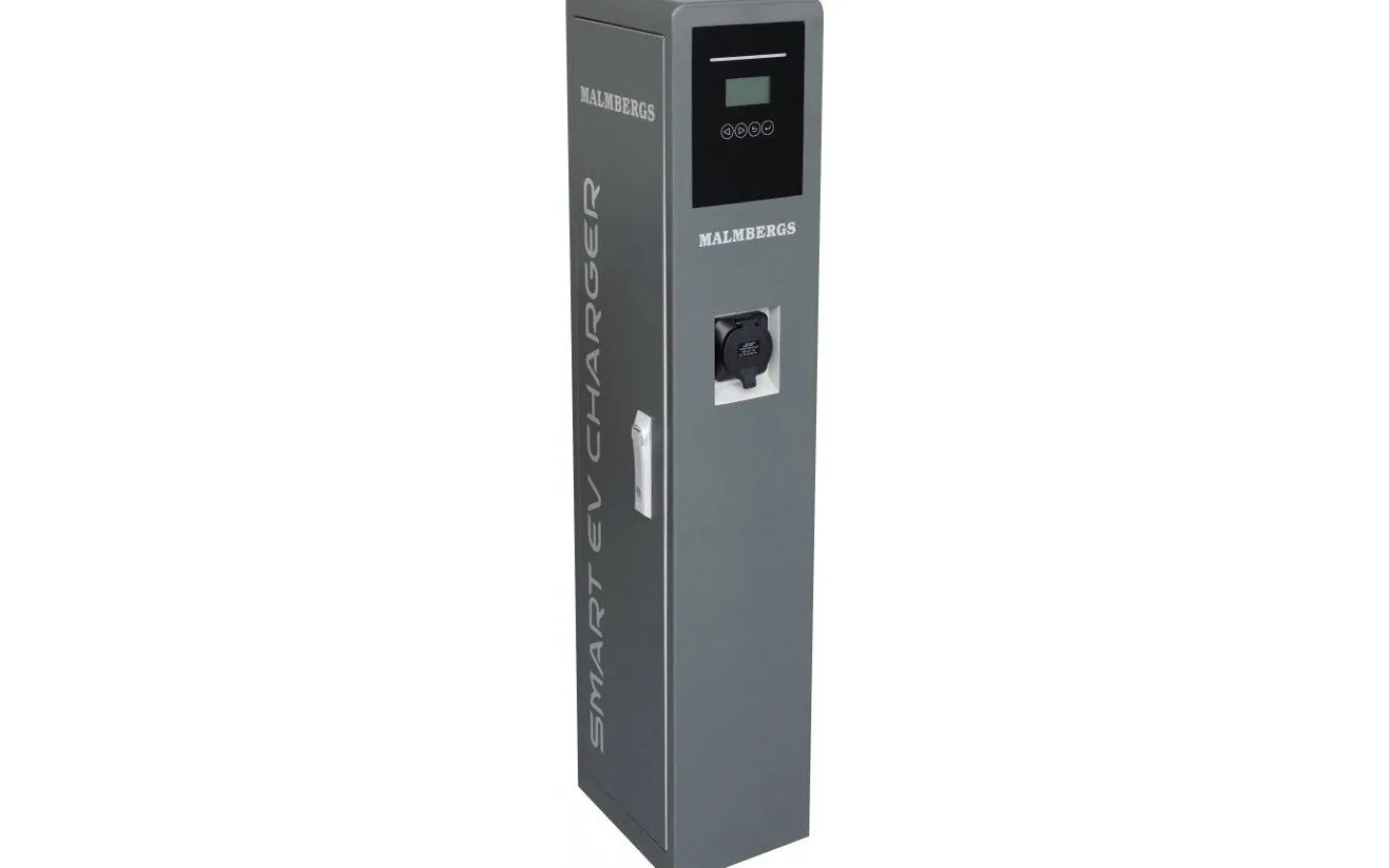 Cee,Skarvkabel,Central,Dimmrar<Malmbergs Laddstople Evon, 2x22kW, WiFi/4G/Ethernet, 64A, 3-fas med uttag, Typ 2, IP54