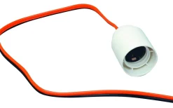 Malmbergs Lamphållare, E27, Med 0,5 m ledning (RKUB)* Allmänbelysning