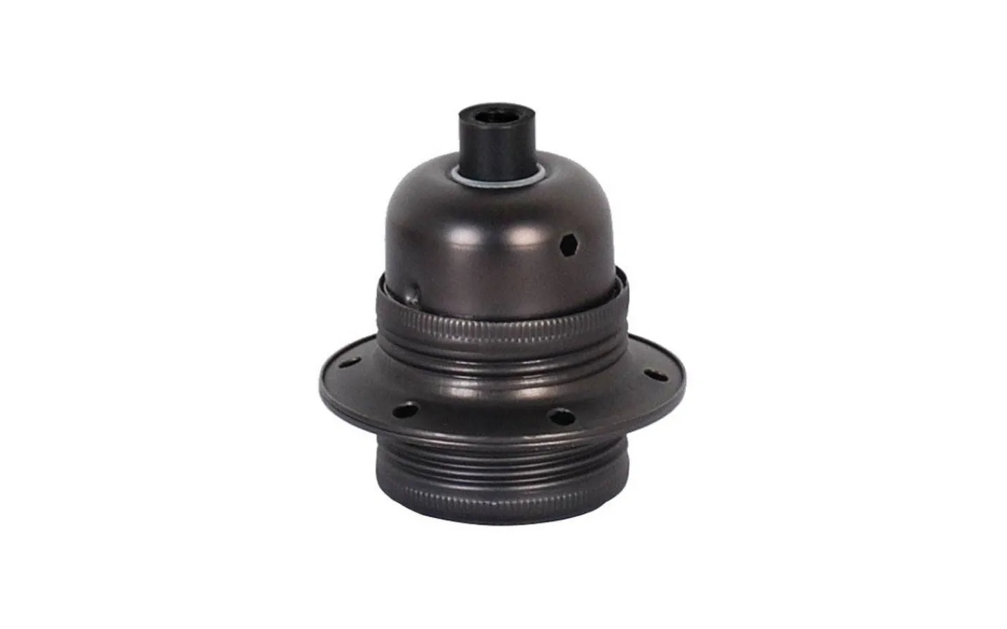 Belysningstillbehör<Halo Design Lamphållare E27, Ojordad, Gängad Svart Pearl