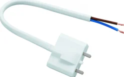 Lampsladd med ojordad DCL-stickpropp, 20 cm