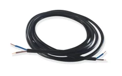 PR Home Lampsladd SKK 2x0,75 Rund Svart 3m* Lampsladdar