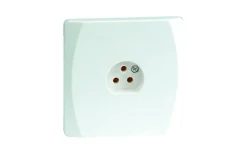 Strömställare/Vägguttag<Malmbergs Lamputtag, Nova, 1-Vägs, 3-Pol (kron)