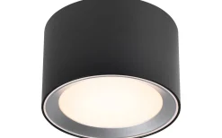 Badrumslampor Tak|Takspot Med 1 Lampa<Nordlux Landon Takspotlight LED 3-Steg DIM 8cm Svart IP44