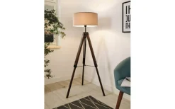 Eglo Lantada Golvlampa 143cm Svart/Taupe* Golvlampor
