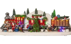 Star Trading Largeville Batteridrivet Tåg med vagnar 47cm Multifärgad* Julbyar Och Figurer|Batteri Julpynt Inomhus