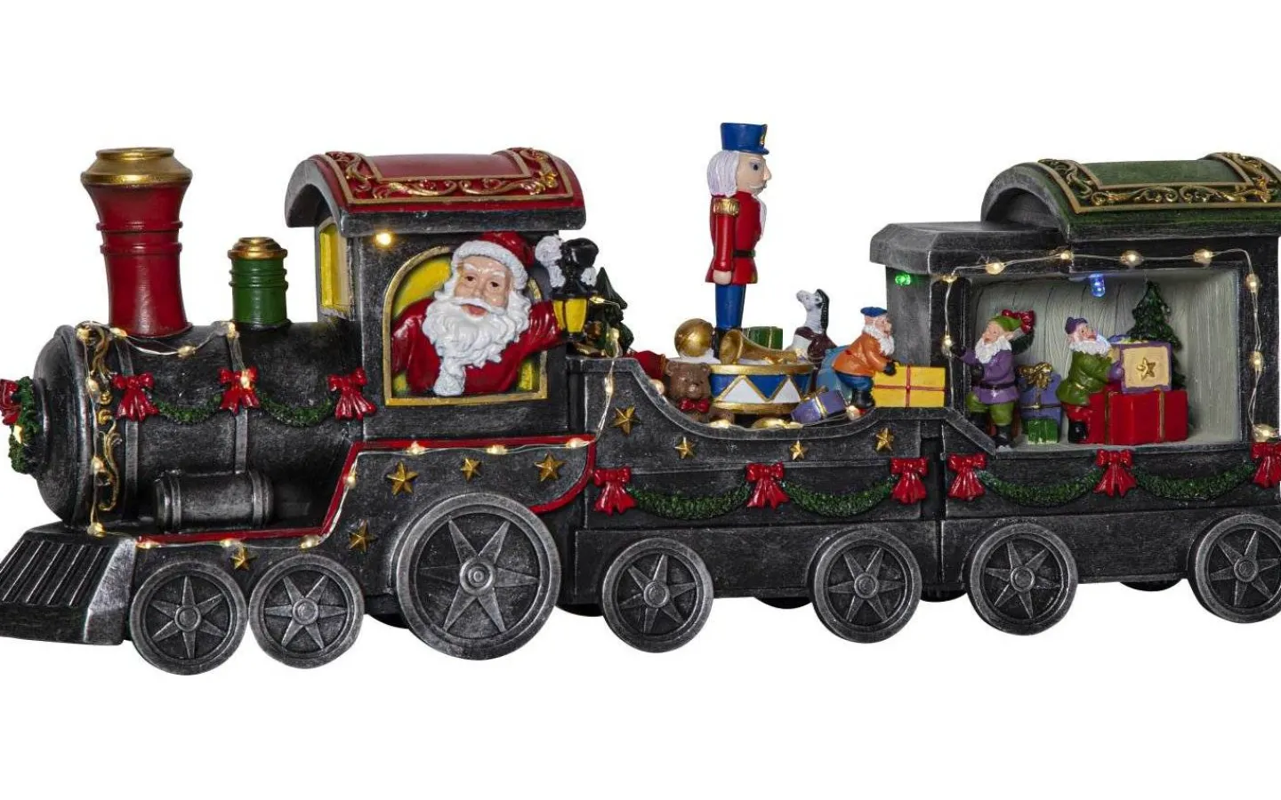 Star Trading Largeville Batteridrivet Jultåg* Julbyar Och Figurer|Batteri Julpynt Inomhus