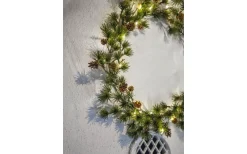 Larix Batteridriven Julkrans 40cm LED Grön IP44