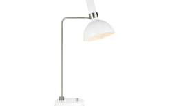 Sovrum|Skrivbordslampor<Markslojd Larry Bordslampa 65cm Vit/Stål