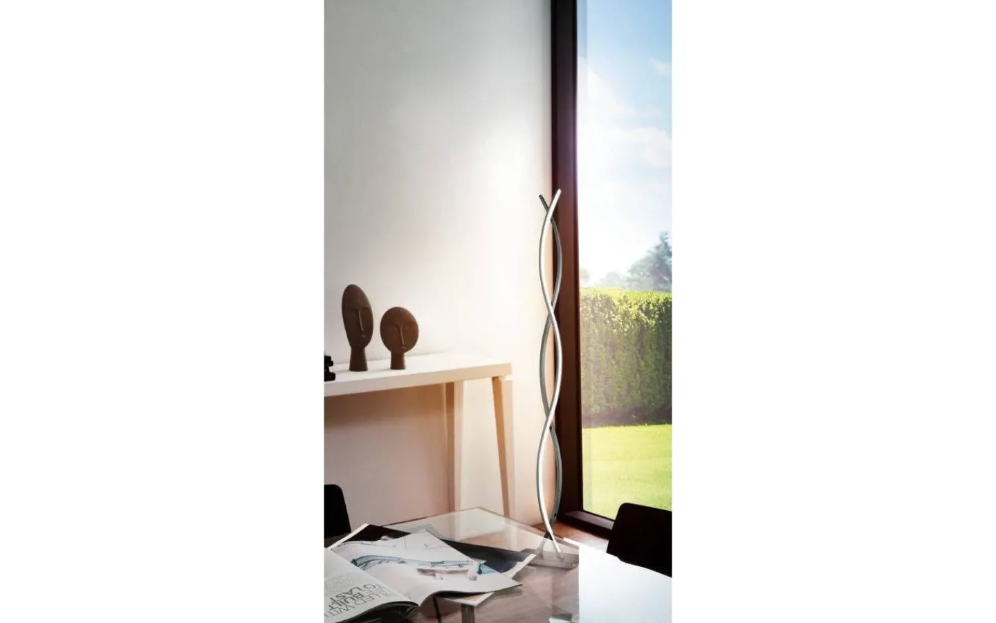 Eglo Lasana Golvlampa 142cm LED 4x9W 3000K Krom/Vit* Golvlampor