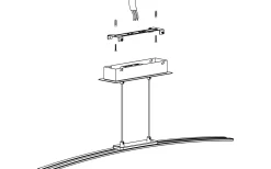 Avlånga Taklampor<Eglo Lasana Taklampa 90cm LED 3000K 30W Krom