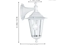 Vägglyktor<Eglo Laterna Fasadlykta Ned Vit IP44