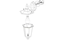 Vägglyktor<Eglo Laterna Fasadlykta Ned Vit IP44