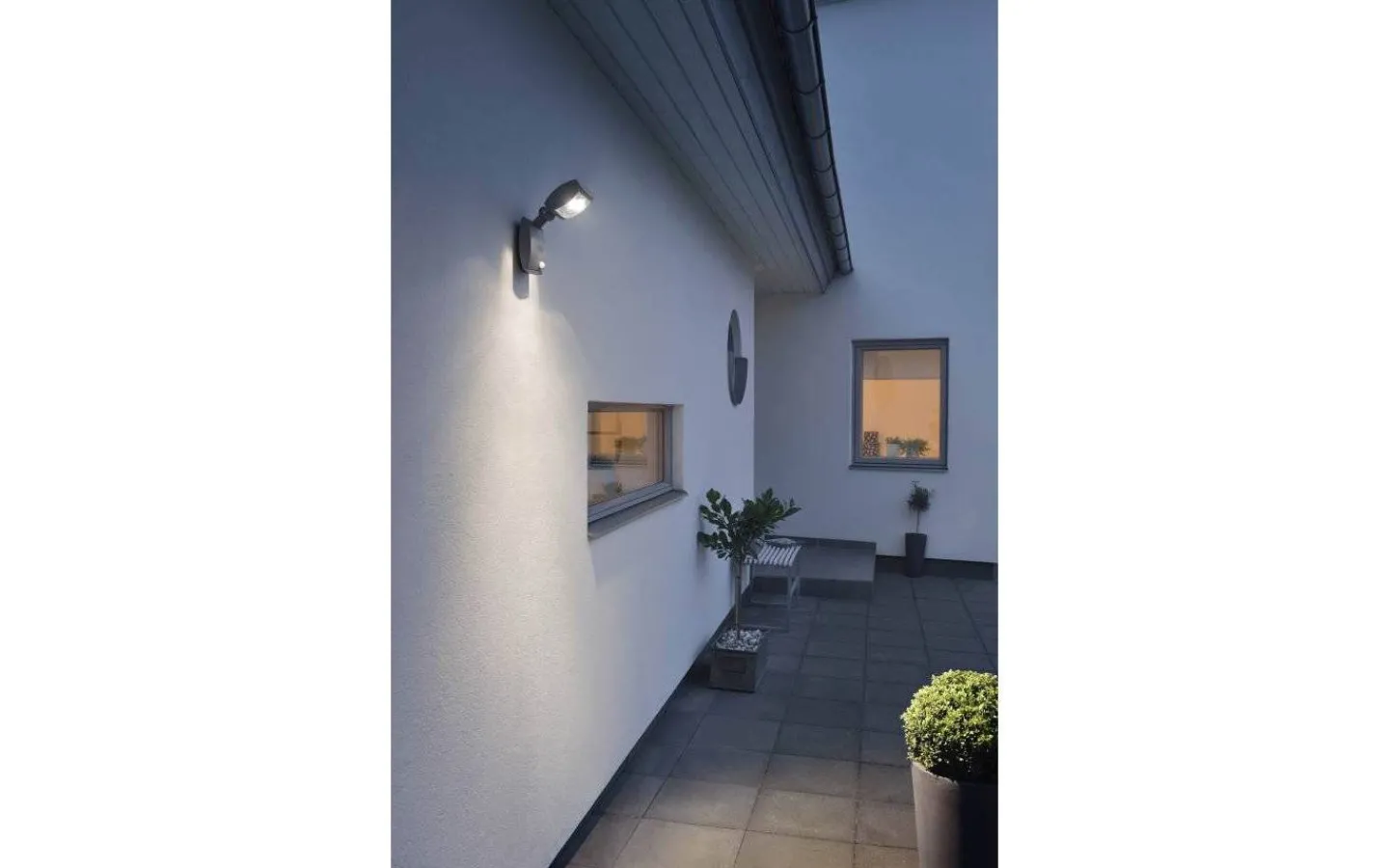 Konstsmide Latina Strålkastare Rörelsevakt 3W LED 3000K Antracit* Led Strålkastare