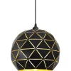 Kök & Matplats<Aneta Lattice Taklampa 30cm Svart/Guld