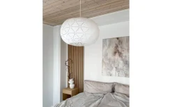 Hall & Trappa|Sovrum<Aneta Lattice Taklampa 50cm Vit