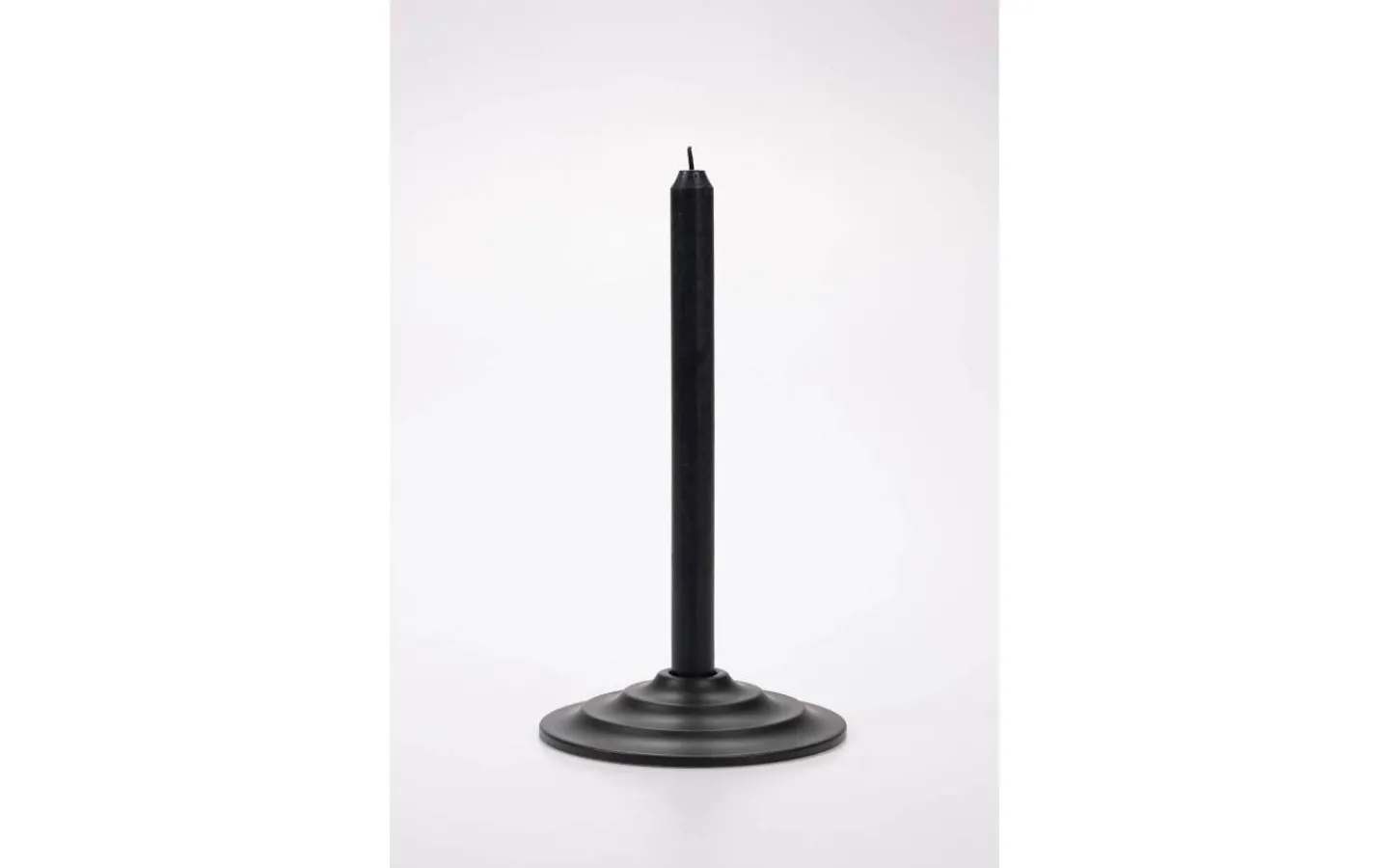 Ljushållare<Markslojd Lava Ljusstake Svart Ø15 cm