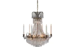 Kristallkronor<Markslojd Läckö Kristallkrona Antik 54cm 7xE14