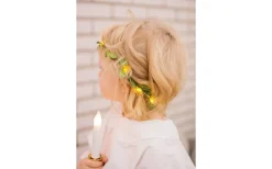 Lucia|Batteri Julpynt Inomhus<Star Trading Leaf Batteridriven Ljusslinga 95cm