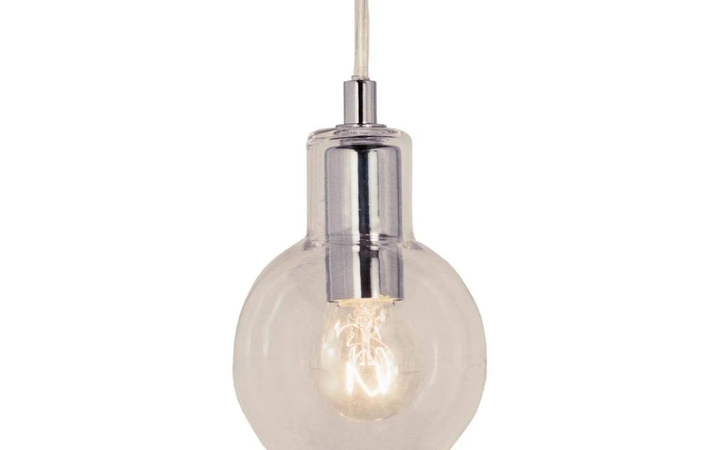 Kök & Matplats|Fönsterlampor<Aneta Leah Fönsterlampa 10cm Klarglas/Krom