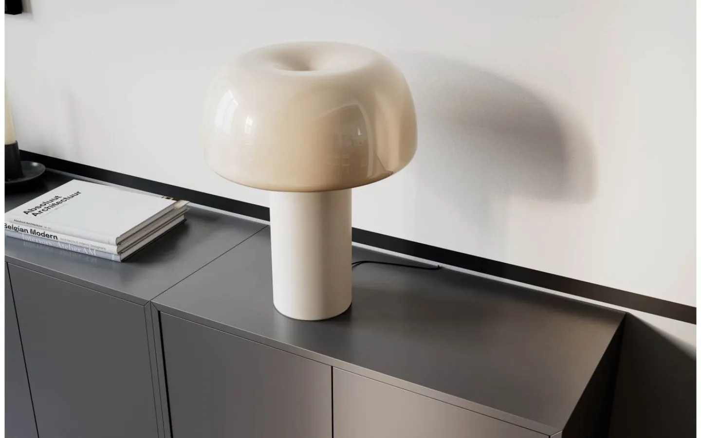 By Rydens Lean On Me Bordslampa 41cm Beige* Bordslampor