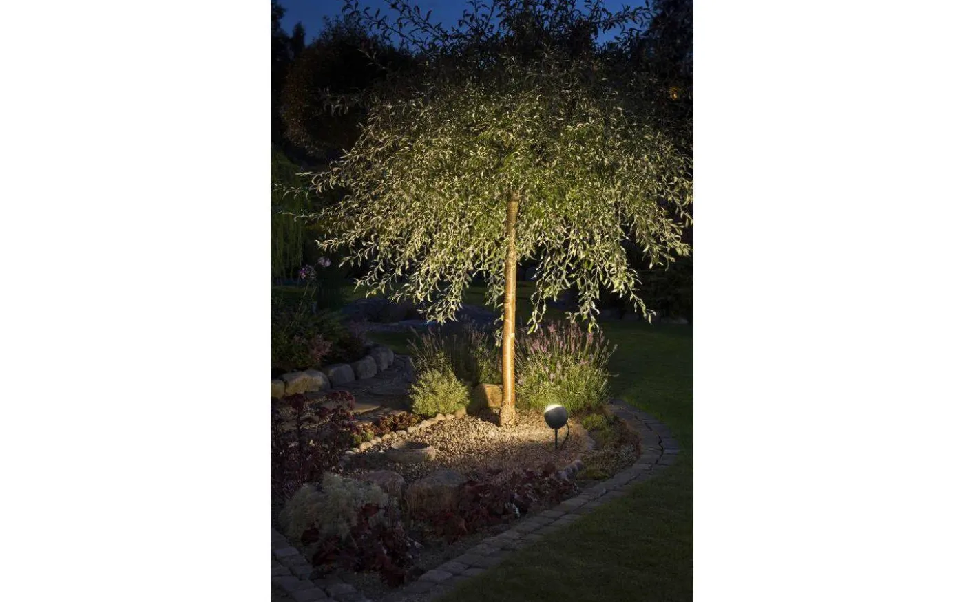 Lecce Markspotlight LED 40cm Svart IP44