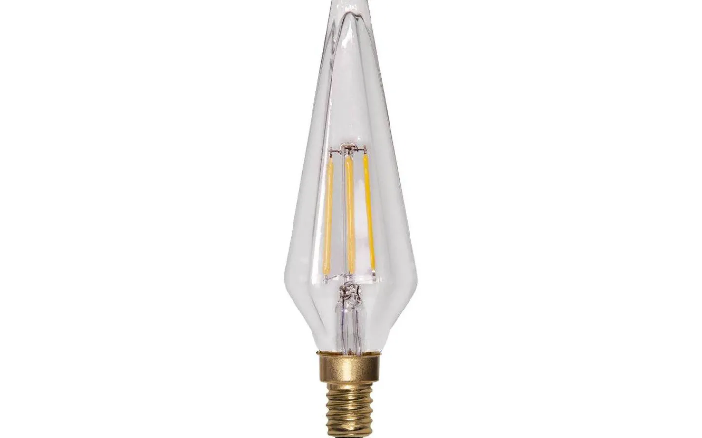 Dekorativa Ljuskällor E14<Star Trading LED E14 Diamant 4000K 300lm 3W(30W)