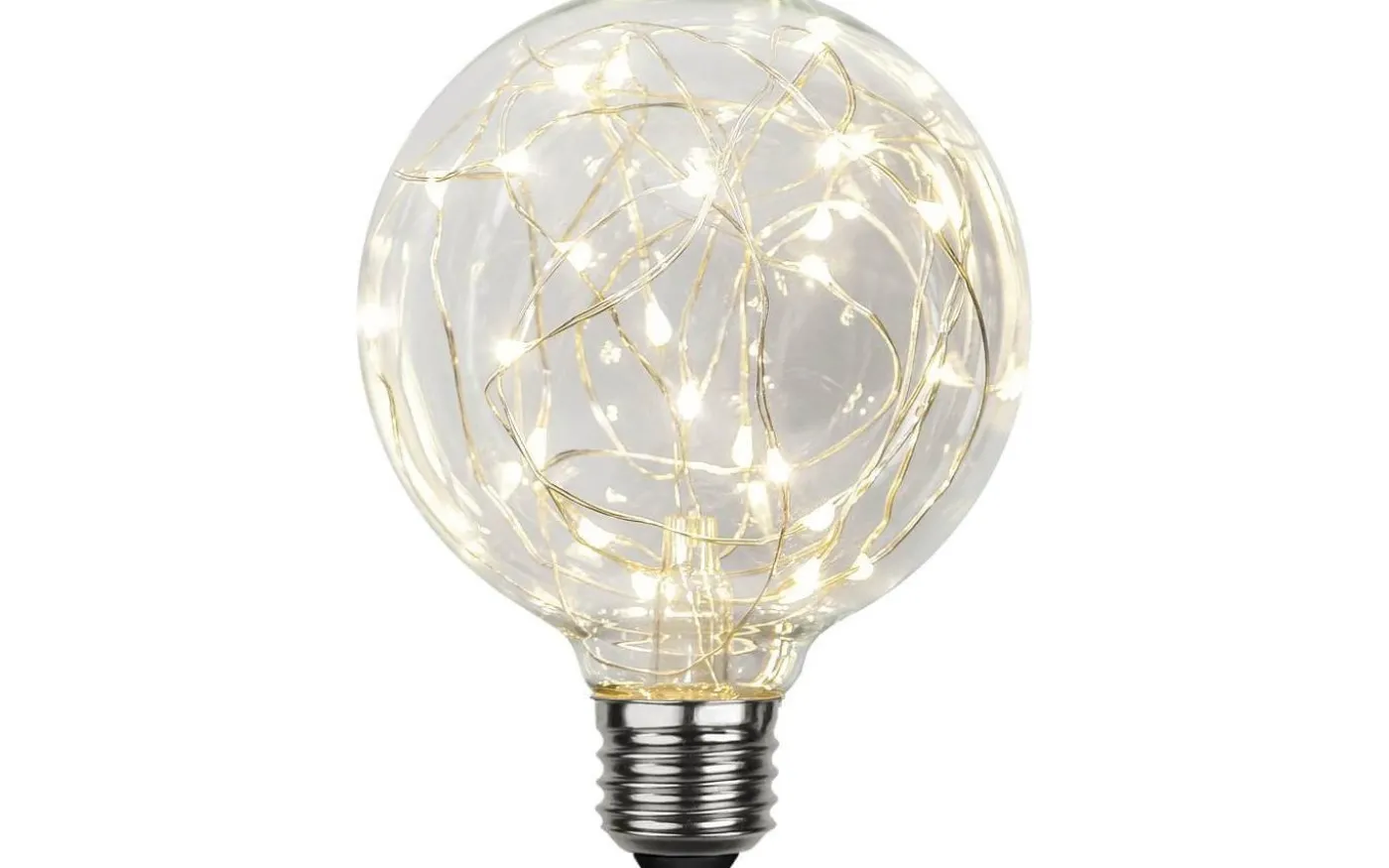 LED E27 Glob 95mm Dew Drop Clear 2900K 45lm 1,5W(4W)