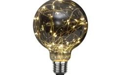 Dekorativa Ljuskällor E27|Heavy Smoke E27<Star Trading LED E27 Glob 95mm Dew Drop Smoke 2700K 20lm 1,5W(2W)