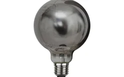 Dekorativa Ljuskällor E27|Heavy Smoke E27<Star Trading LED E27 Glob 95mm Dew Drop Smoke 2700K 20lm 1,5W(2W)