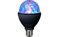 Star Trading LED E27 Glob 80mm Disco RGB Roterande 3W*Barn Barnrum