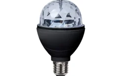Star Trading LED E27 Glob 80mm Disco RGB Roterande 3W*Barn Barnrum