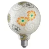 Dekorativa Ljuskällor E27<Unison LED E27 Glob 125mm Flower Grey 2200K 55lm 1,6W(7W)