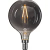 Dekorativa Ljuskällor E14<Star Trading LED E14 Glob 80mm Heavy Smoke 2100K 45lm 1,5W(5W)
