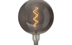 Dekorativa Ljuskällor E27|Heavy Smoke E27<Star Trading LED E27 Glob 200mm Industrial Vintage Smoke 2200K 55lm 2,6W(5W)