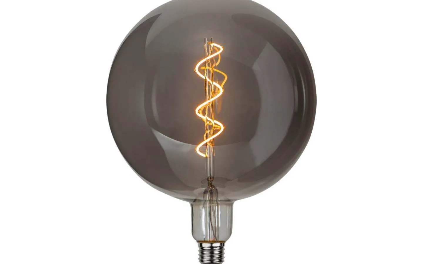 Dekorativa Ljuskällor E27|Heavy Smoke E27<Star Trading LED E27 Glob 200mm Industrial Vintage Smoke 2200K 55lm 2,6W(5W)