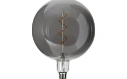 Dekorativa Ljuskällor E27|Heavy Smoke E27<Star Trading LED E27 Glob 200mm Industrial Vintage Smoke 2200K 55lm 2,6W(5W)