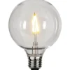 Dekorativa Ljuskällor E27<Star Trading LED E27 Glob 95mm Okrossbar 2700K 100lm 1W(10W)