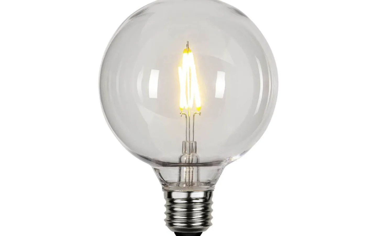 Dekorativa Ljuskällor E27<Star Trading LED E27 Glob 95mm Okrossbar 2700K 100lm 1W(10W)