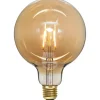 LED E27 Glob 125mm Plain Amber 2000K 80lm 0,75W(8W)