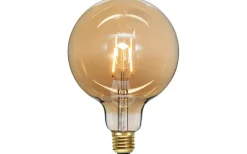 LED E27 Glob 125mm Plain Amber 2000K 80lm 0,75W(8W)