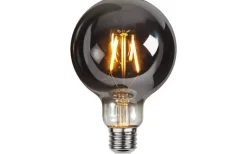 Star Trading LED E27 Glob 95mm Plain Smoke 2100K 80lm 1,8W(8W)* Dekorativa Ljuskällor E27|Heavy Smoke E27