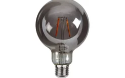 Star Trading LED E27 Glob 95mm Plain Smoke 2100K 80lm 1,8W(8W)* Dekorativa Ljuskällor E27|Heavy Smoke E27