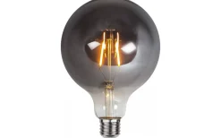Dekorativa Ljuskällor E27|Heavy Smoke E27<Star Trading LED E27 Glob 125mm Plain Smoke 2100K 80lm 1,8W(8W)