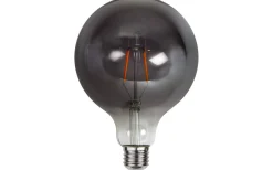 Dekorativa Ljuskällor E27|Heavy Smoke E27<Star Trading LED E27 Glob 125mm Plain Smoke 2100K 80lm 1,8W(8W)