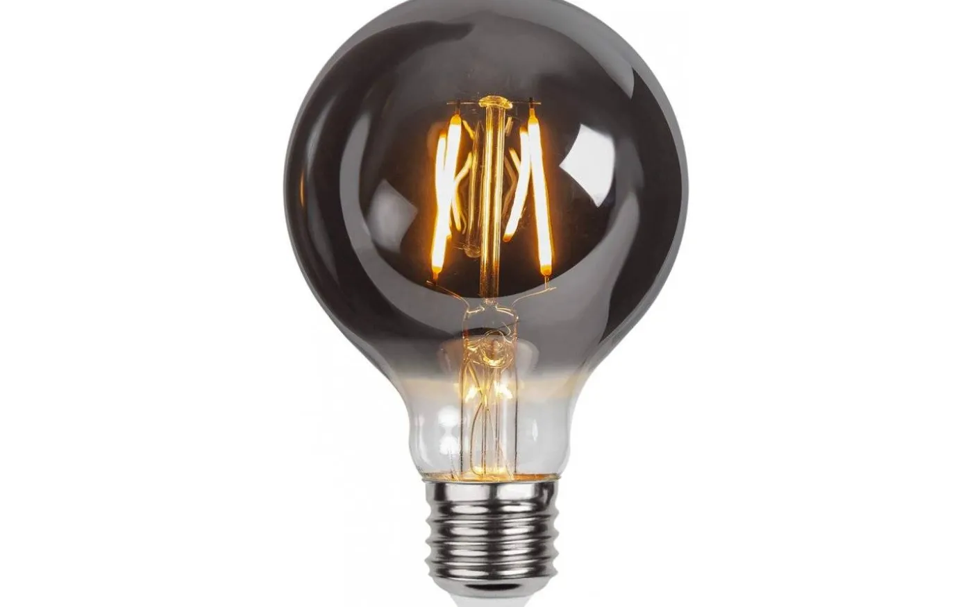 LED E27 Glob 80mm Plain Smoke 2100K 80lm 1,8W(8W)